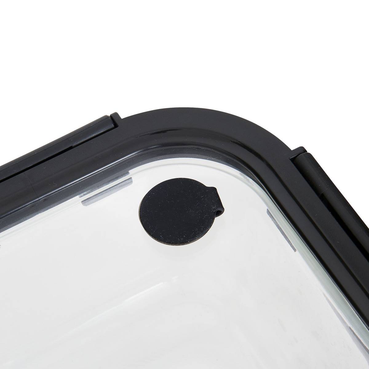 Boîte de conservation carrée 0,5L CLIPEATPLUS transparent, 5FIVE SIMPLY SMART