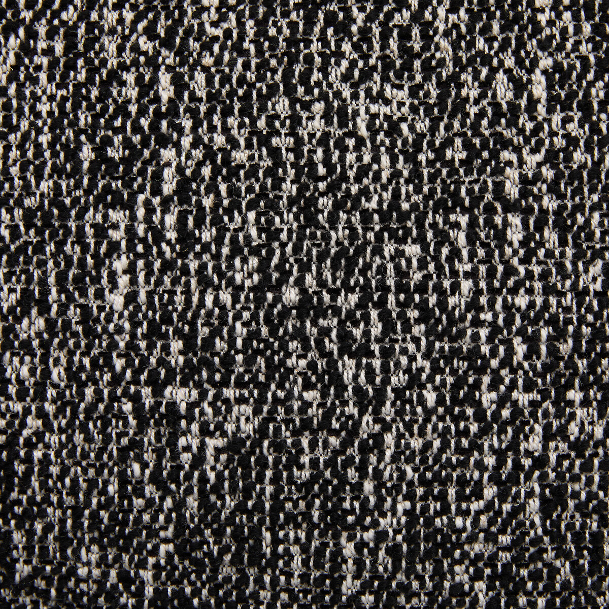Demi-canapé droit, arrondi, modulable en bouclette, TIBERIO noir, AM.PM