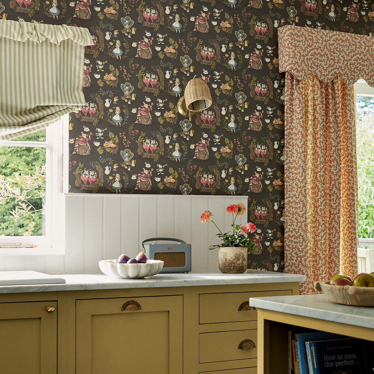 Alice In Wonderland Chocolate Wallpaper brown, SANDERSON X DISNEY