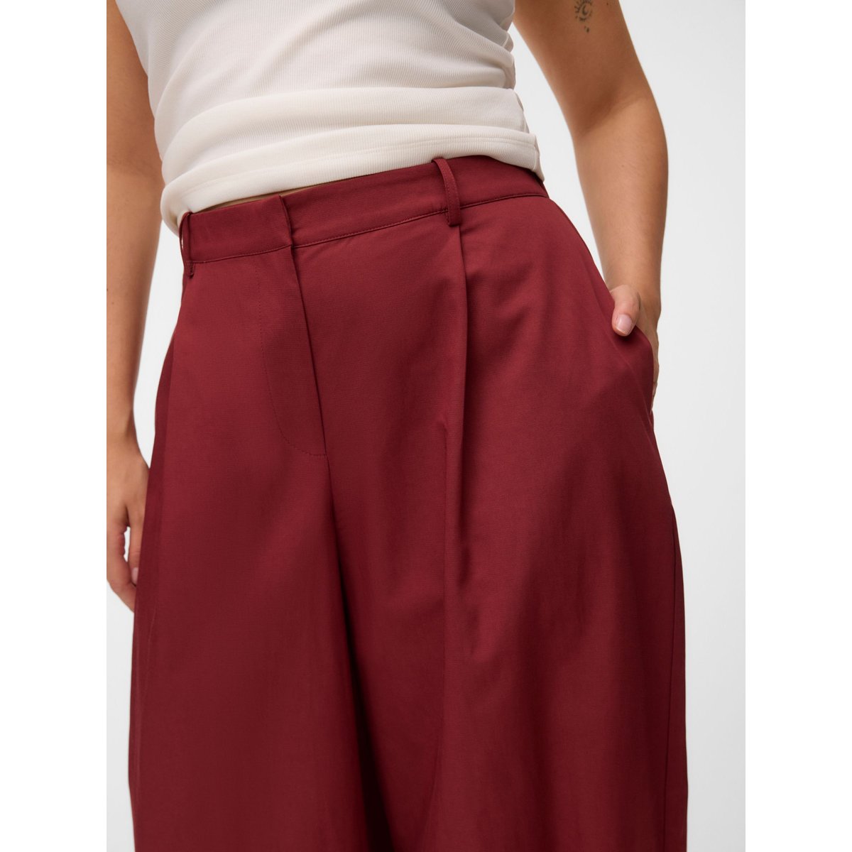 Pantalon De Tailleur rouge - russet brown, VERO MODA