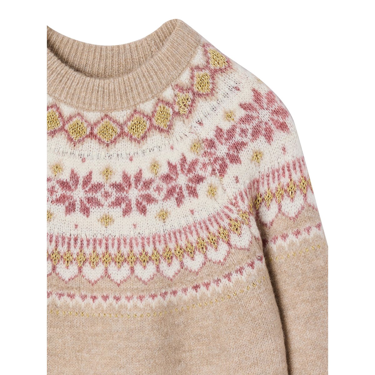 Robe manches longues camel, VERTBAUDET