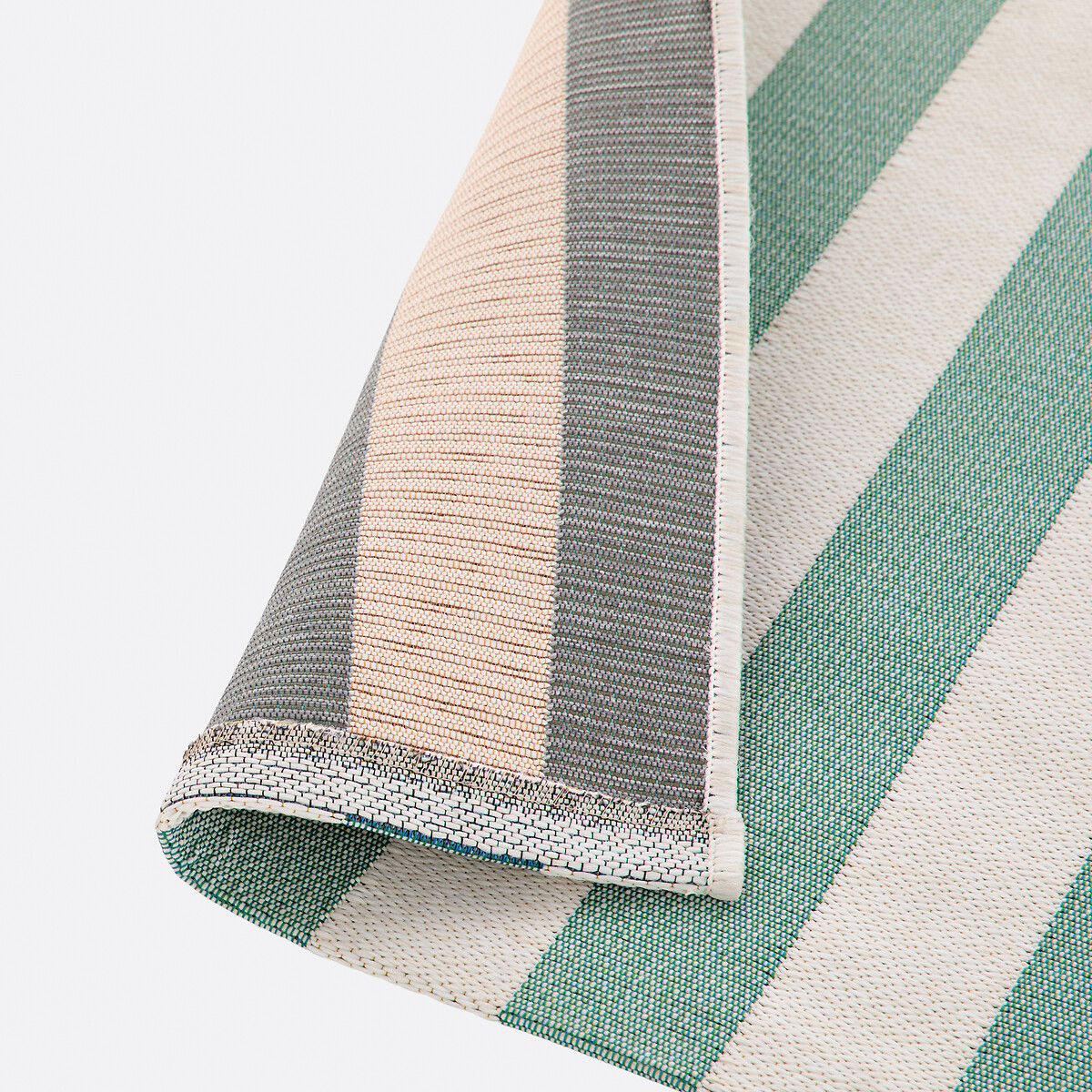 Tapis, pour intérieur et extérieur, à rayures, HENDAYE céladon, LA REDOUTE INTERIEURS