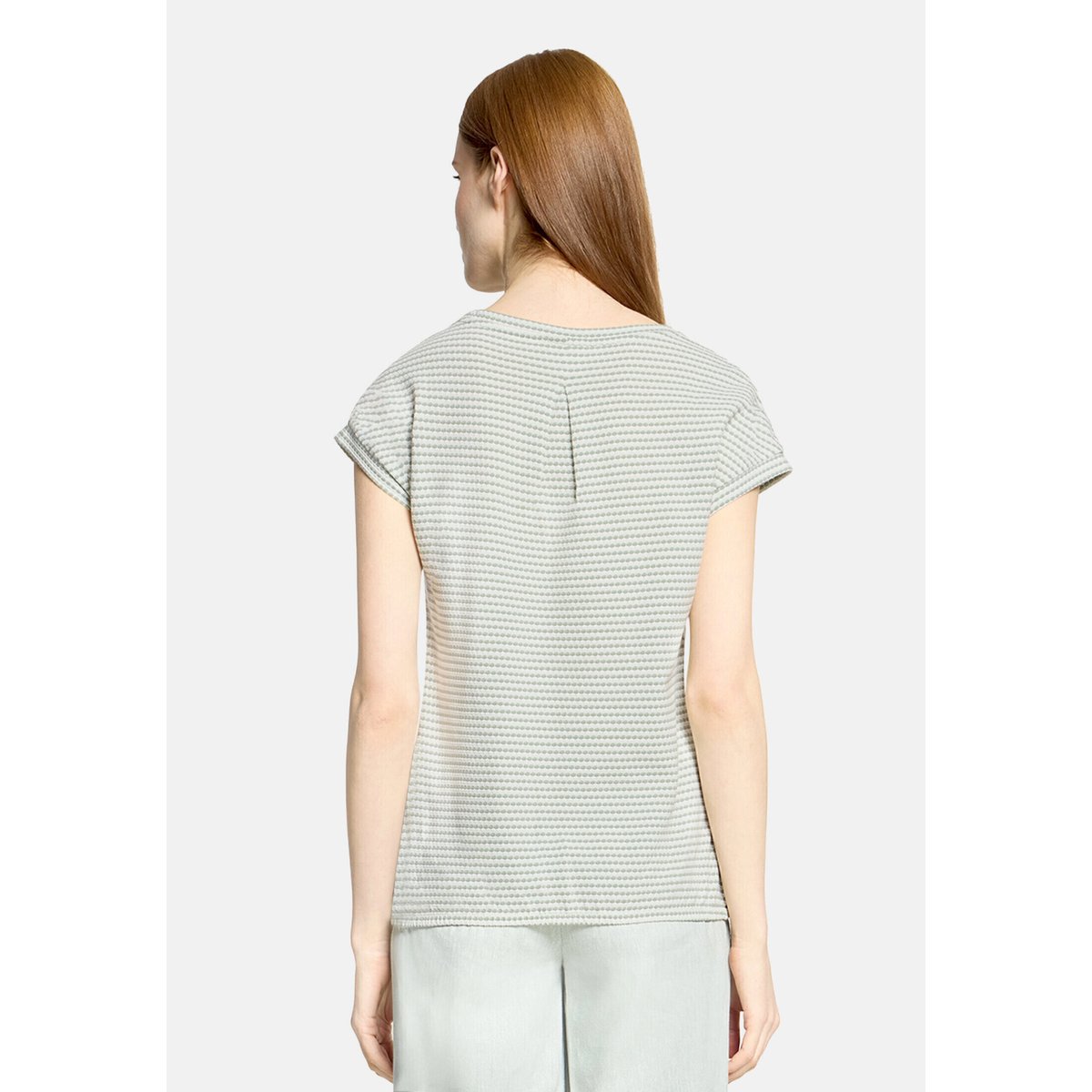 Haut casual à élastique green/cream, BETTY & CO