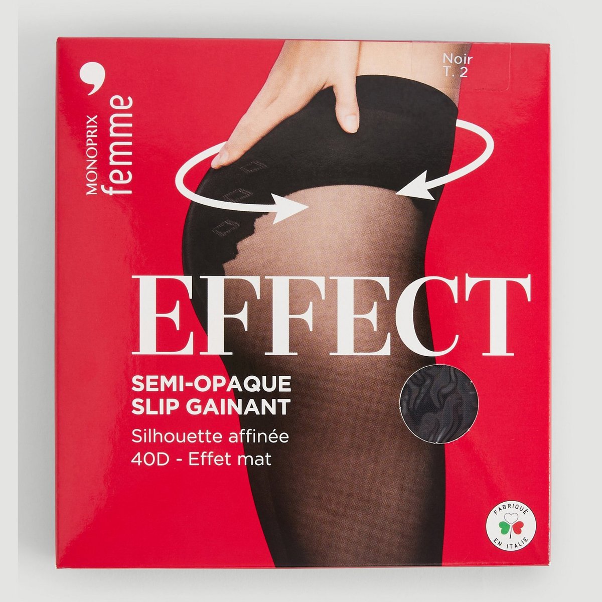 Culotte haute noir, MONOPRIX