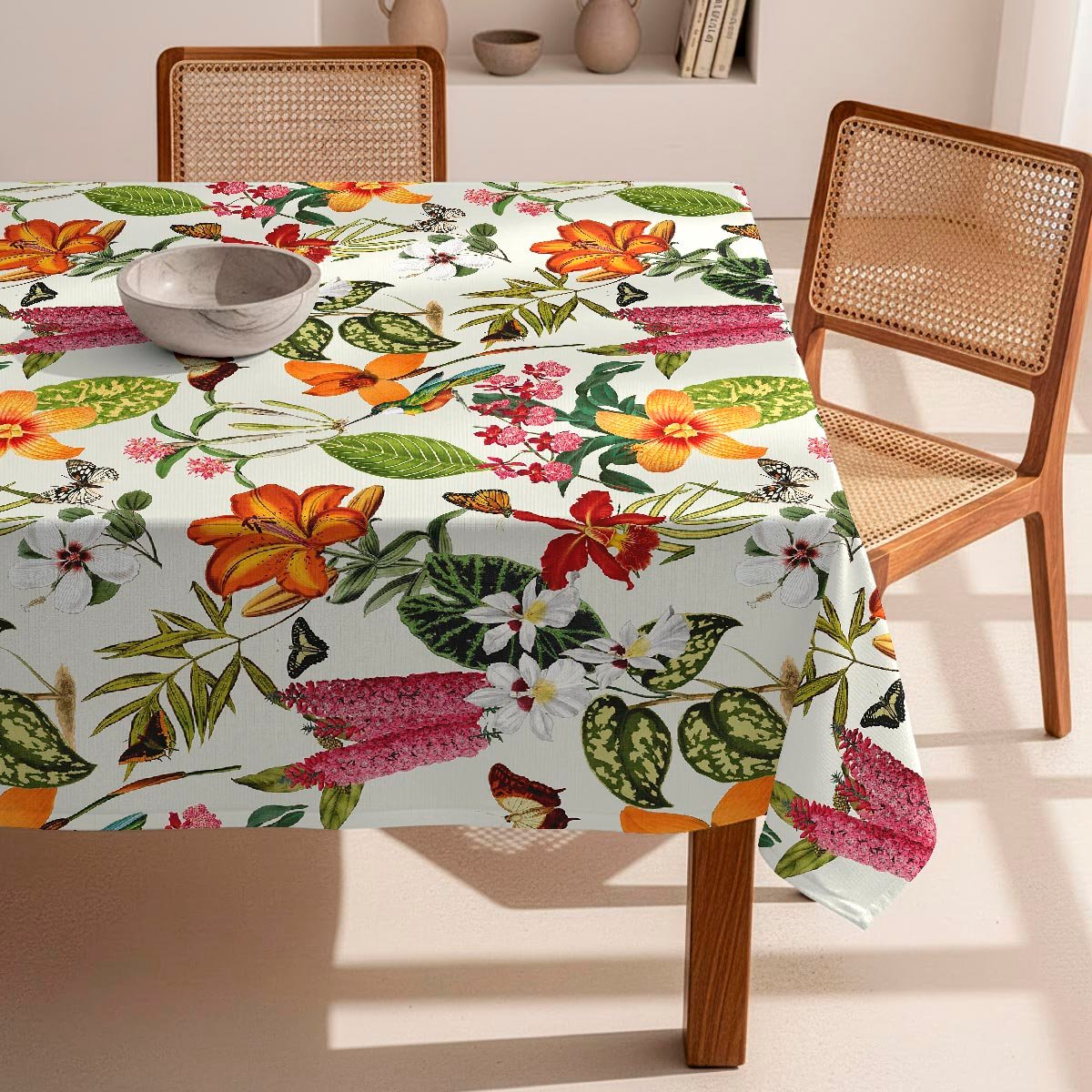 Nappe anti-taches Paraiso - coton 100% - multicolore, NAF NAF HOME
