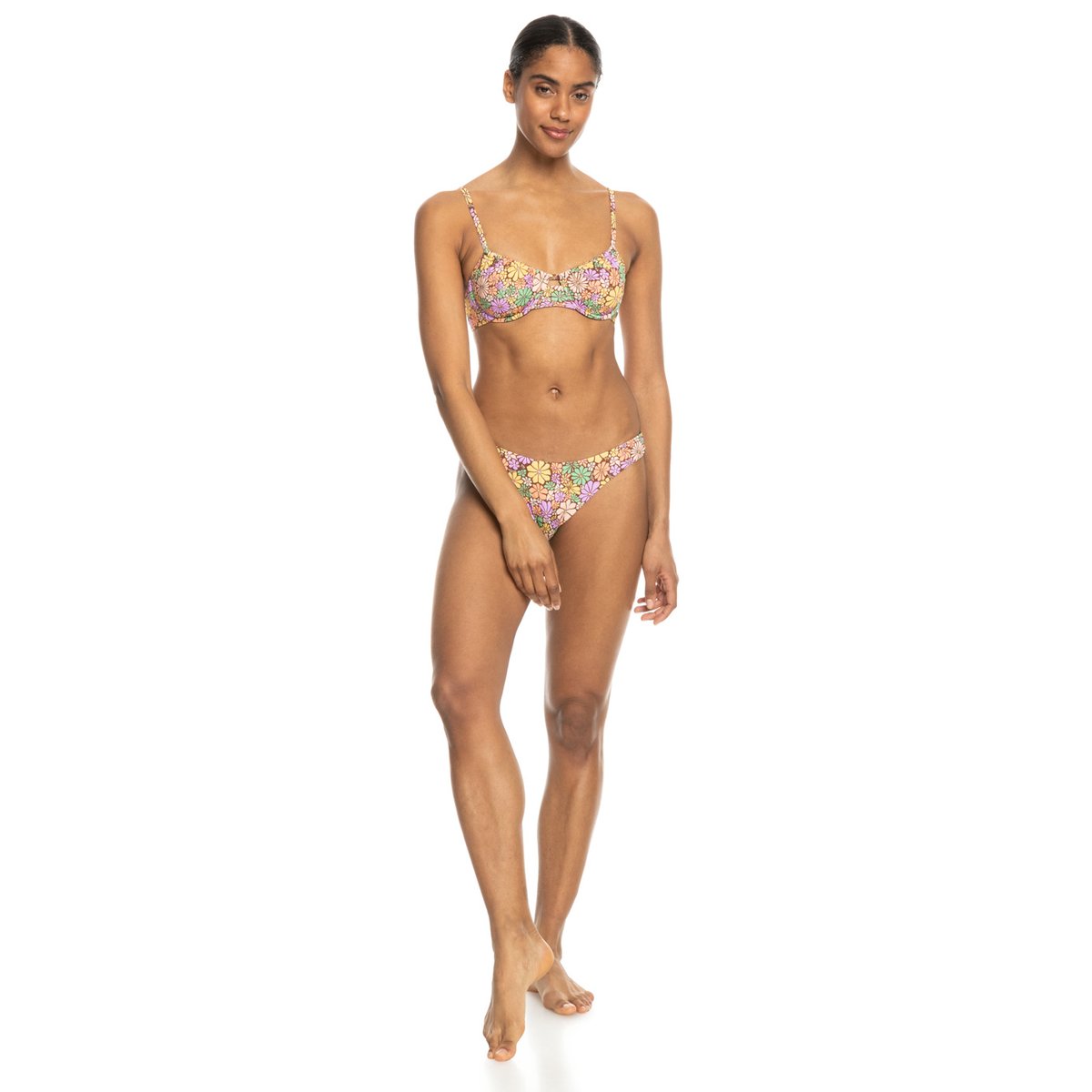 Haut de maillot à armatures ALL ABOUT SOL. marron root beer all about sol mini, ROXY