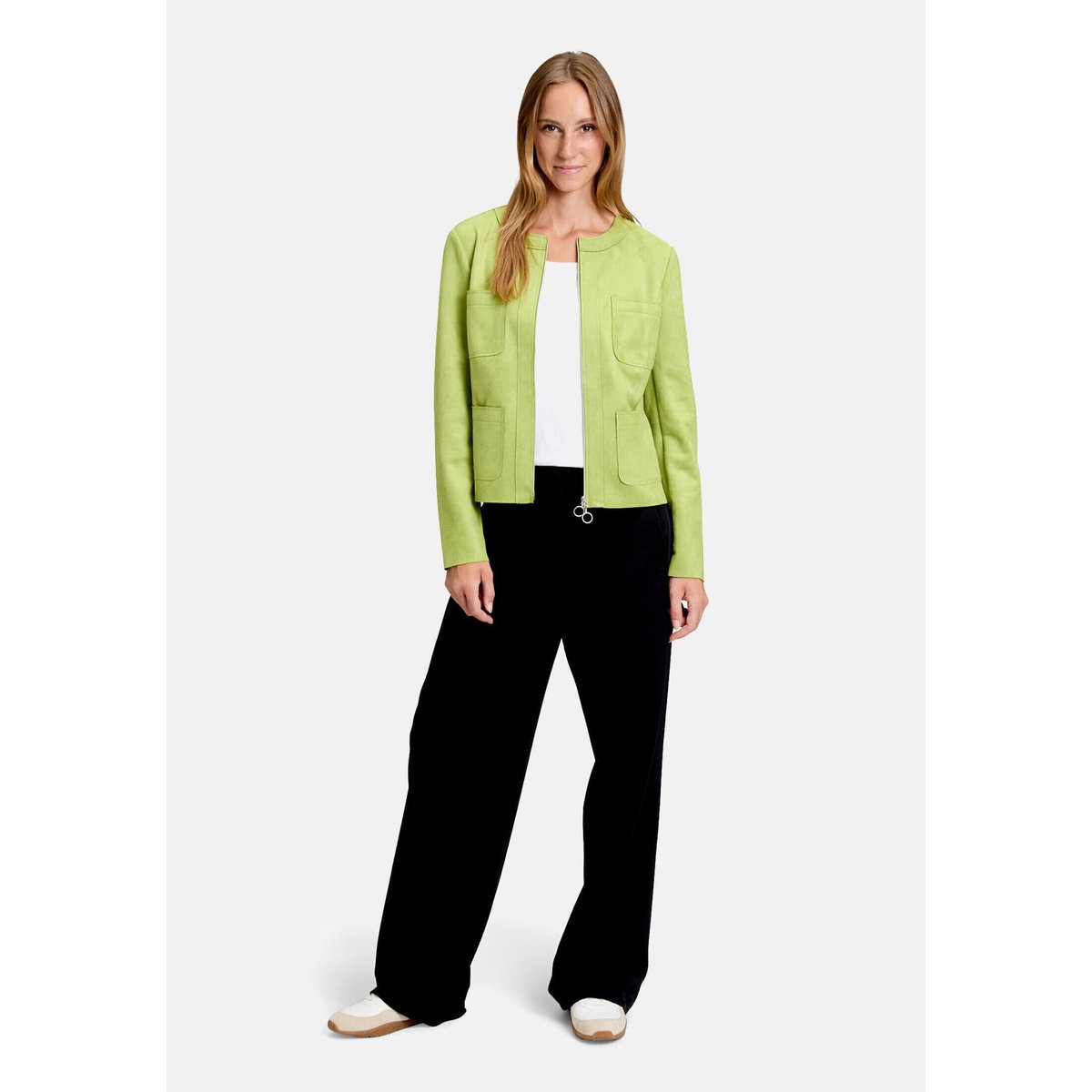 Veste blazer à fermeture zippée fresh moss, BETTY BARCLAY