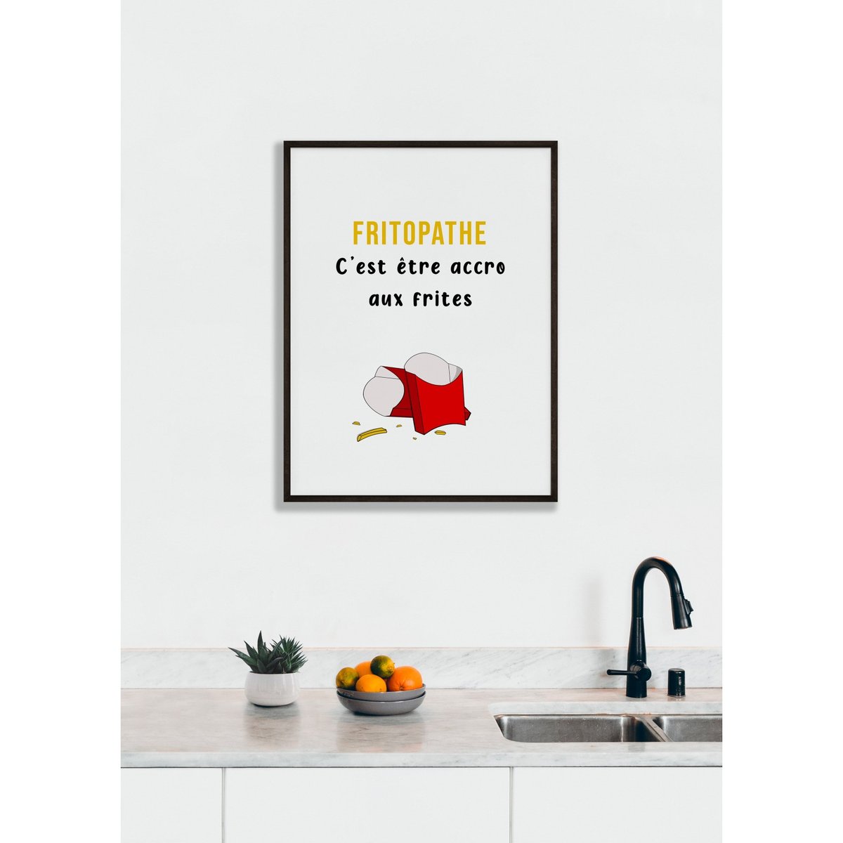 Affiche Fritopathe blanc, L'AFFICHERIE