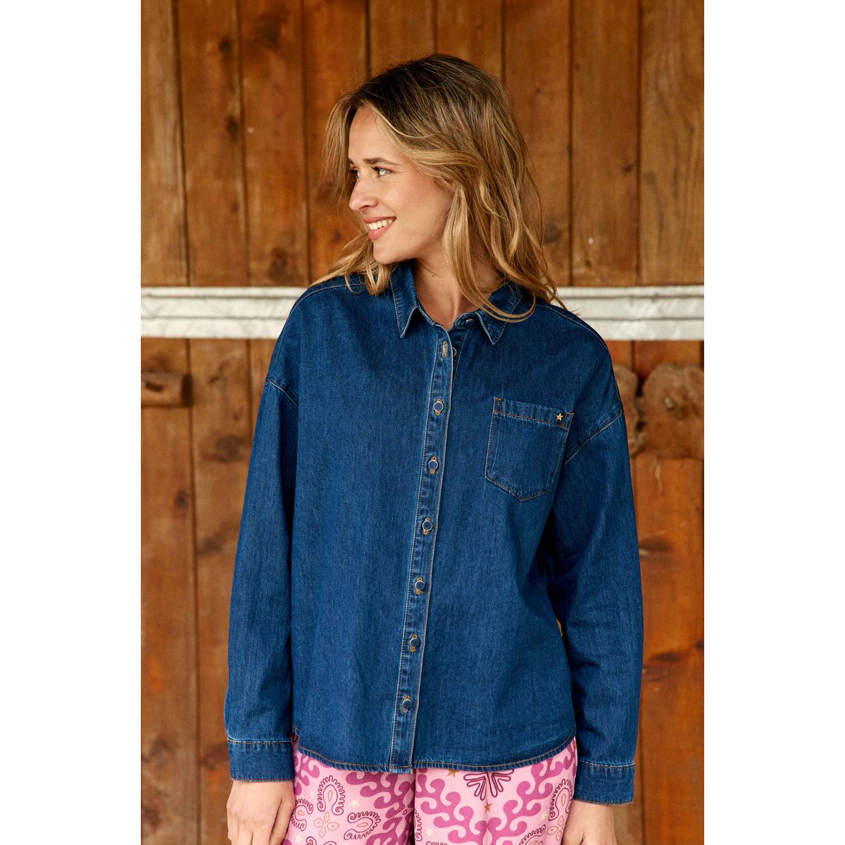Chemise uni CHANICO 94-wash, LA PETITE ETOILE