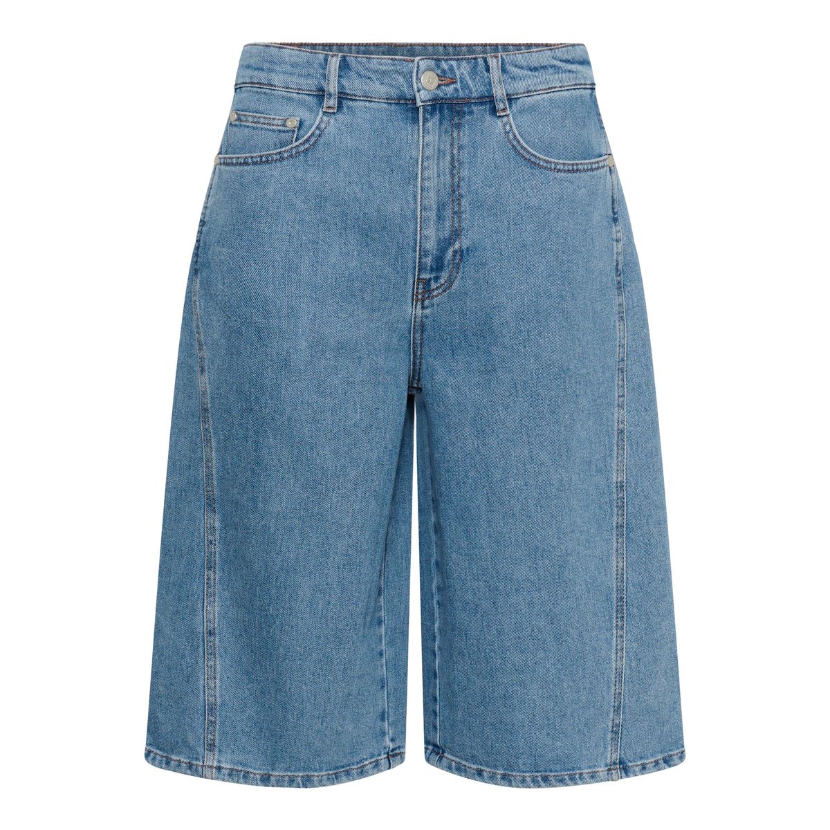Shorts en jean bleu light blue denim, SOAKED IN LUXURY