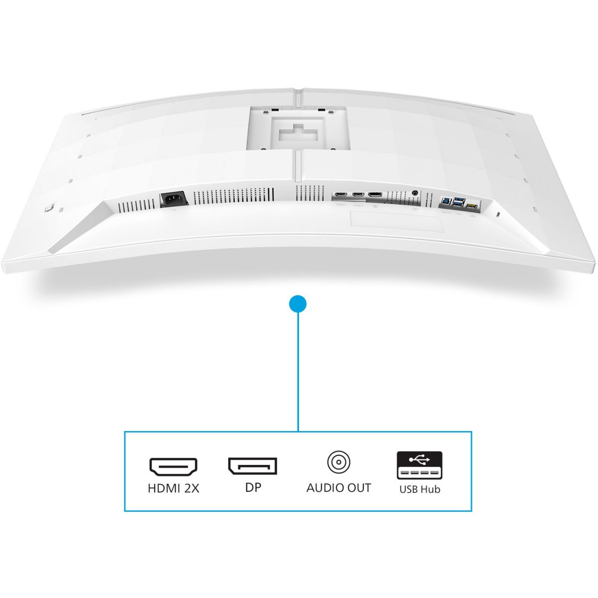 Ecran PC Gamer Evnia 34M2C5501A 34" Incurvé WQHD 180Hz Fast VA HDR 400 HDMI 2.1 Ambiglow couleur unique, PHILIPS