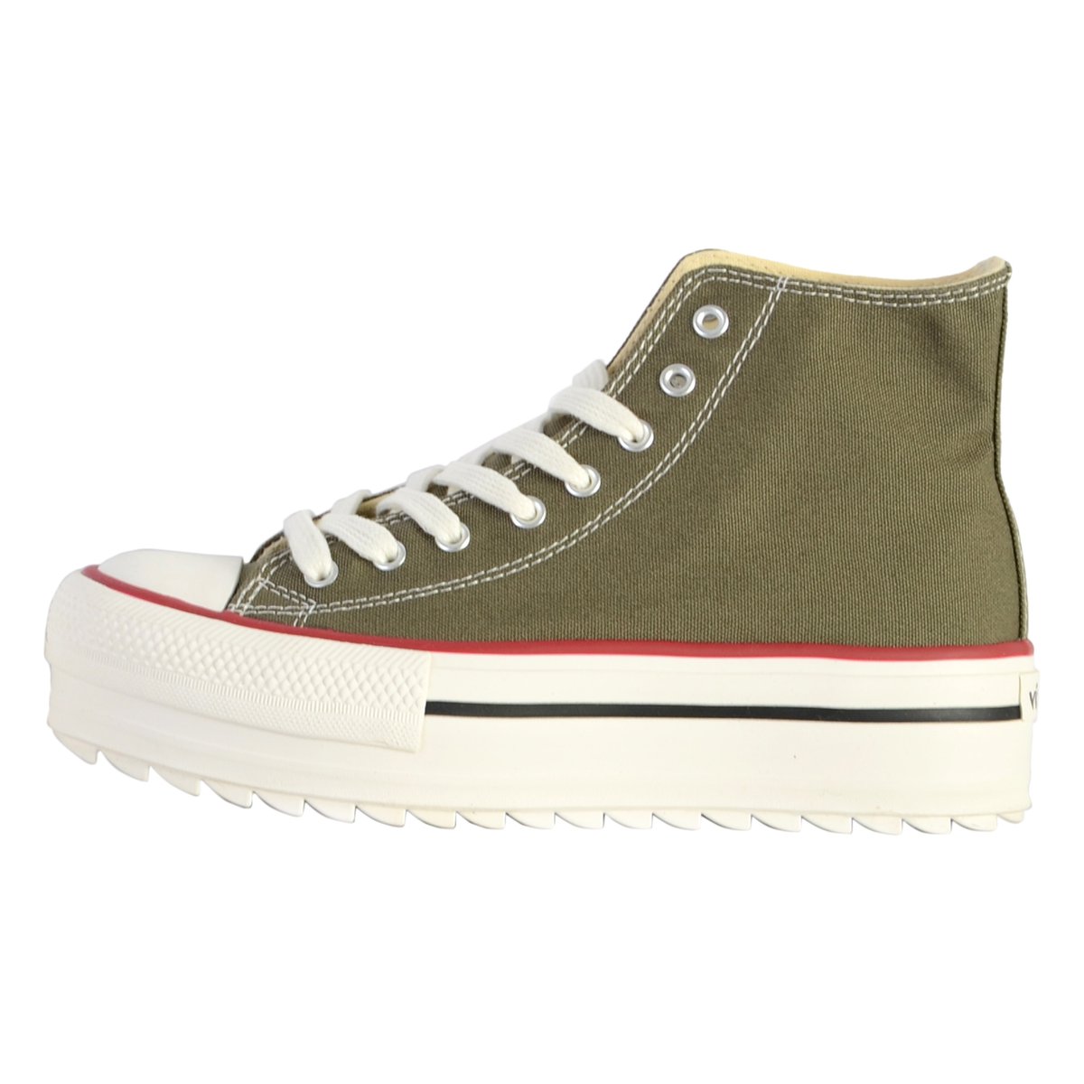 Basket Montante 1 061101 Blanc kaki, VICTORIA