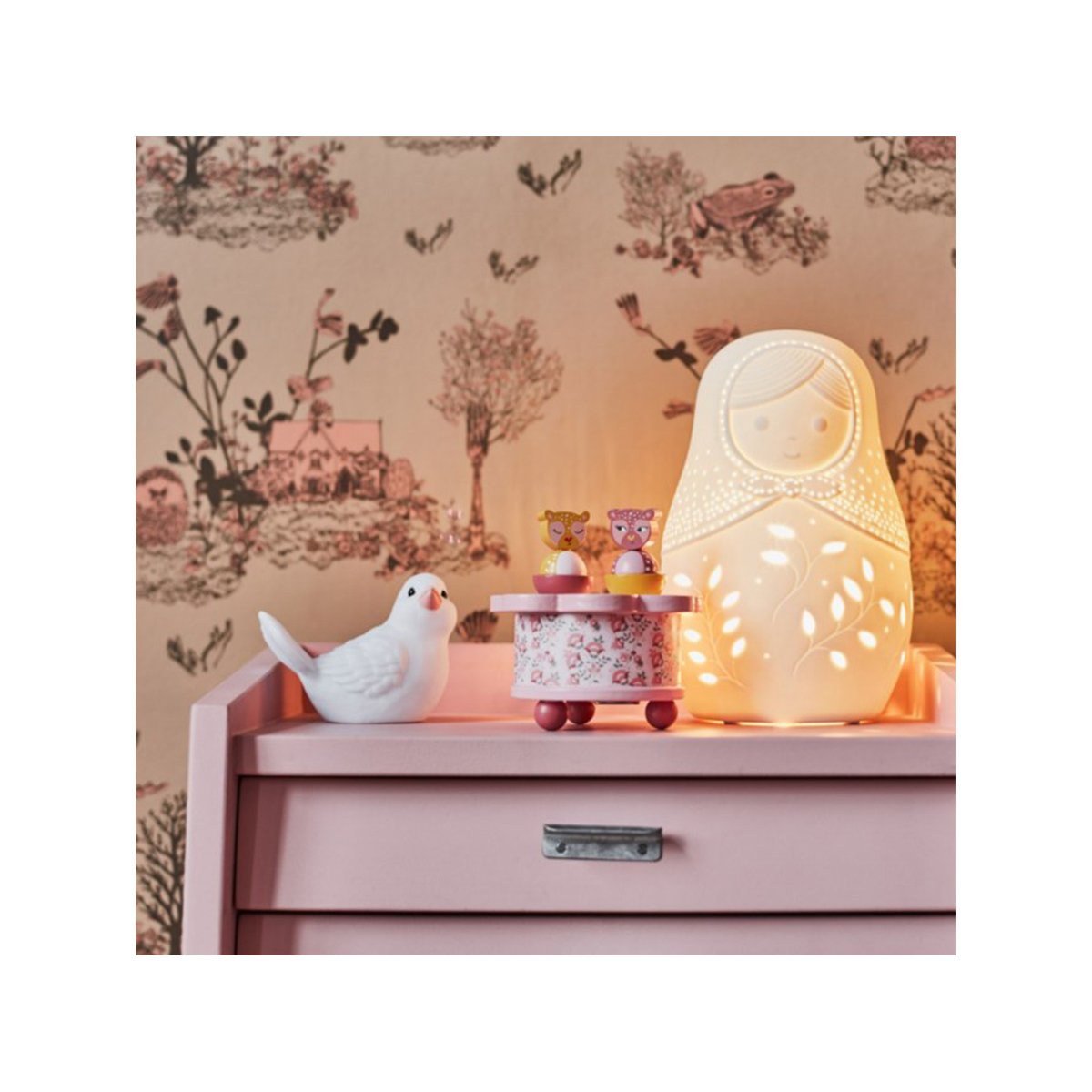 Lampe à poser Babouchka - Amadeus blanc, AMADEUS
