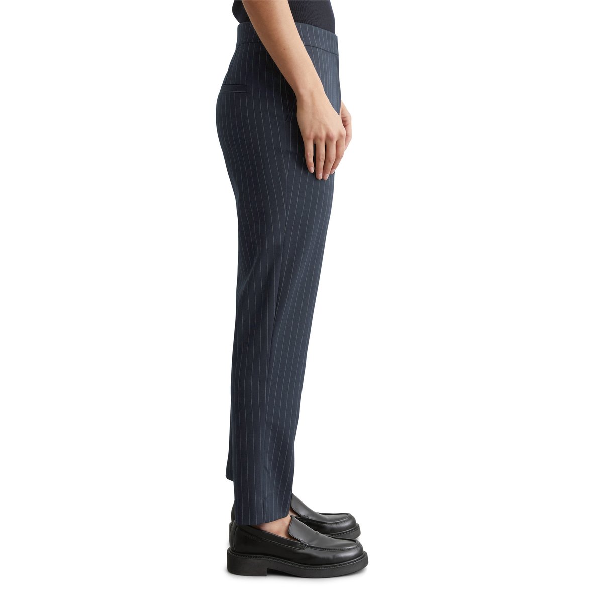 Pantalon cigarette slim avec rayures combo, MARC O'POLO