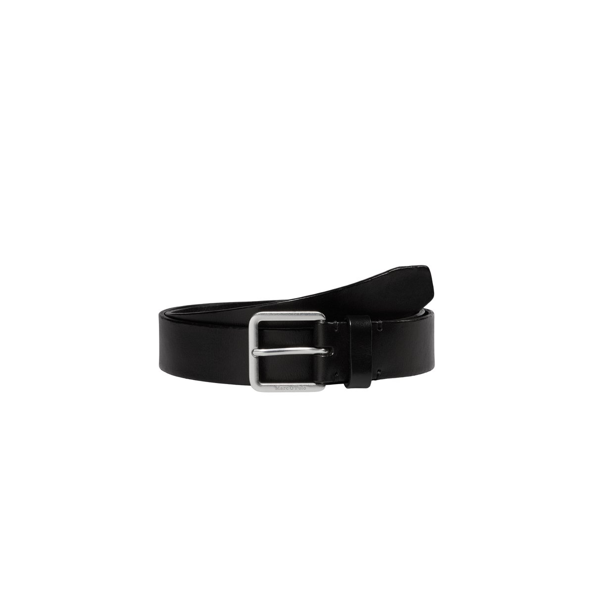 Ceinture modèle Berit en cuir de vachette de qualité supérieure noir, MARC O'POLO
