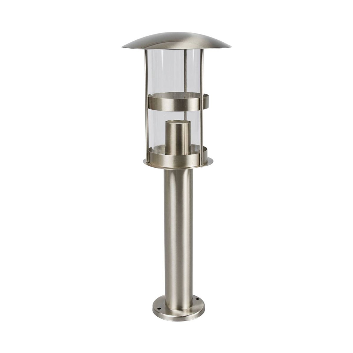 Luminaire extérieur en inox moderne, Noemi acier inoxydable, transparent, LINDBY