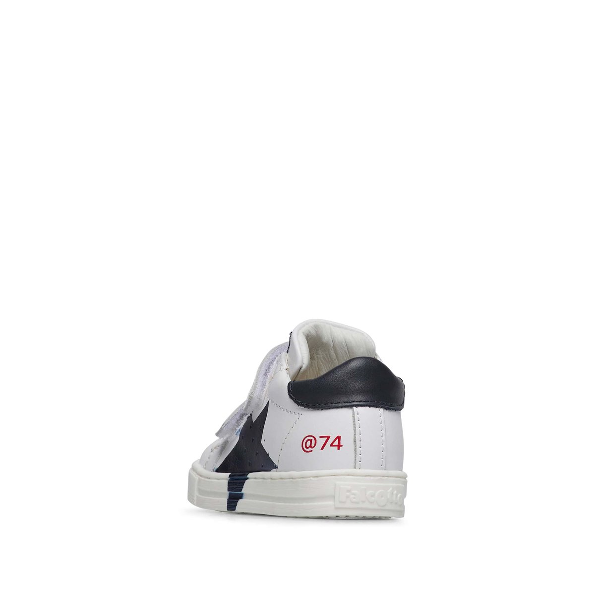 Sneakers en cuir avec étoile SALAZAR 3 VL blanc-bleu, FALCOTTO