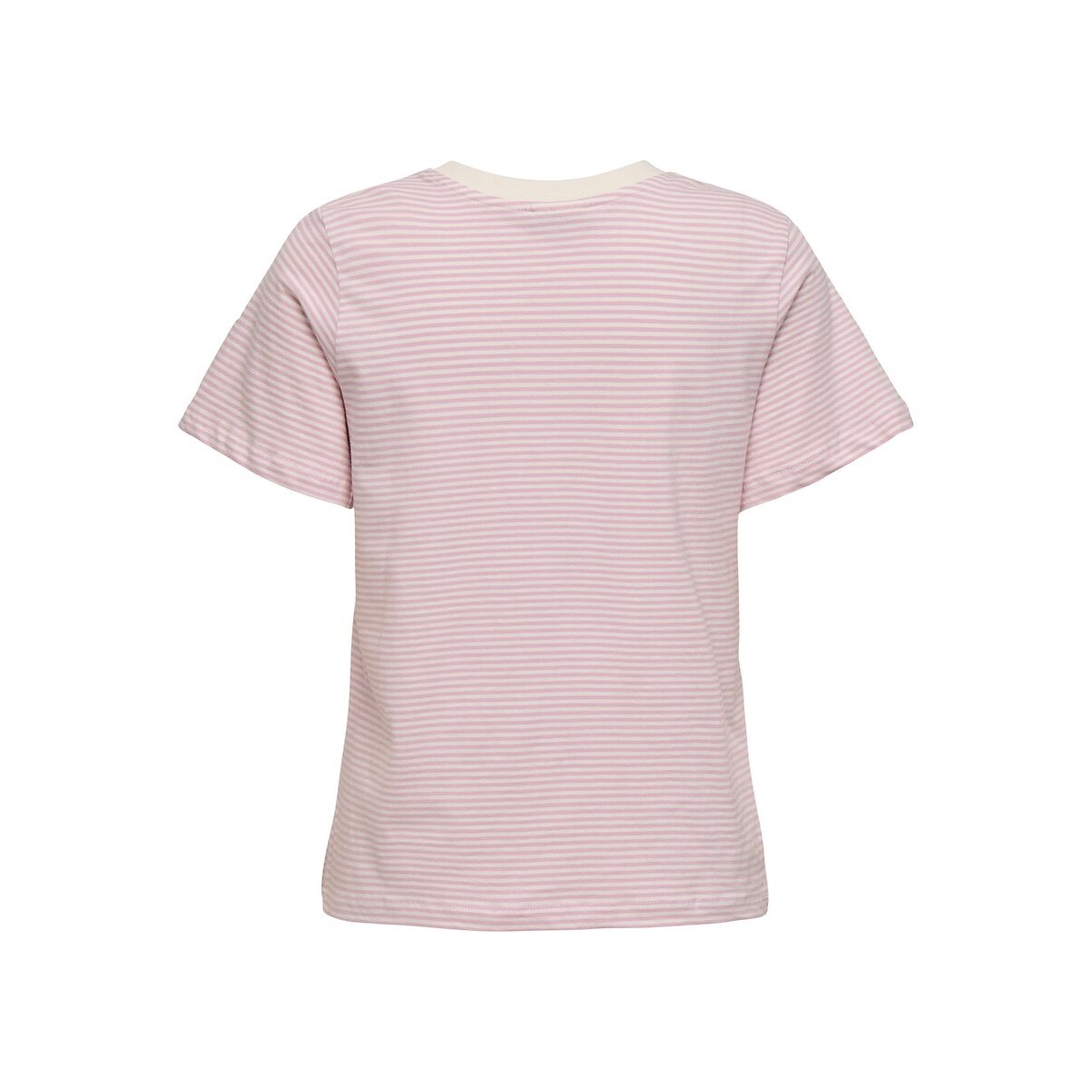 T-shirt manches courtes rayé blanc/rose, JDY
