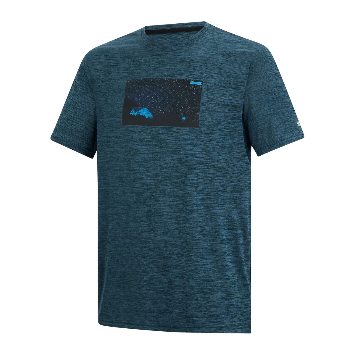 T-shirt motif/style ciel nocturne FINGAL bleu nuit chiné, REGATTA