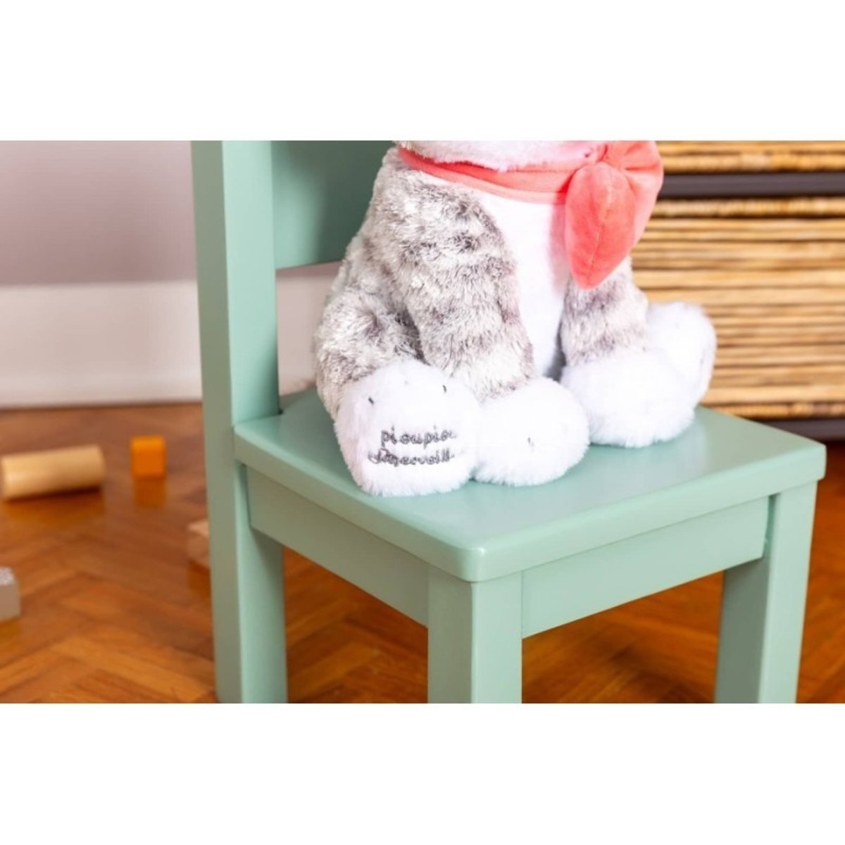 Veilleuse Moustache - Mon chaton lumineux et musical - 28cm gris et blanc, PIOUPIOU ET MERVEILLES