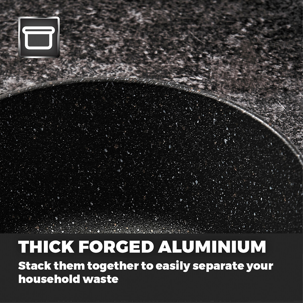 5-Piece Precision Pan Set black, TOWER