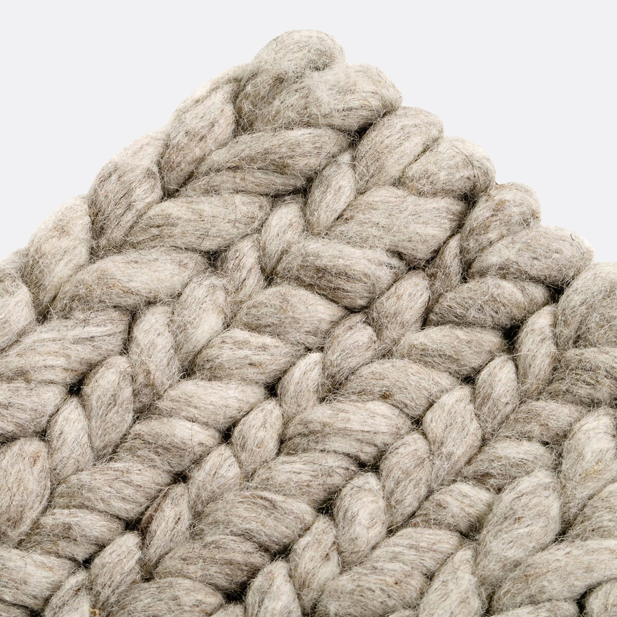 Diano Knitted Effect Wool Rug natural beige, LA REDOUTE INTERIEURS