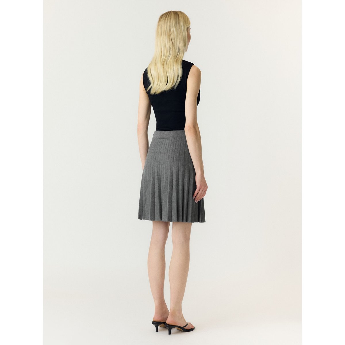 Jupe gris - medium grey melange1, YAS