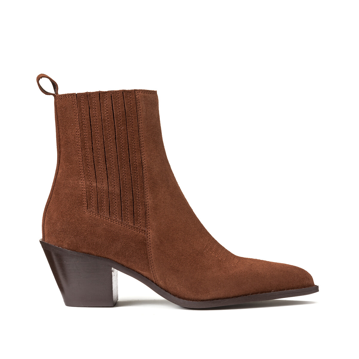 Signatures Doriane Cowboy Boots in Suede brown, LA REDOUTE COLLECTIONS