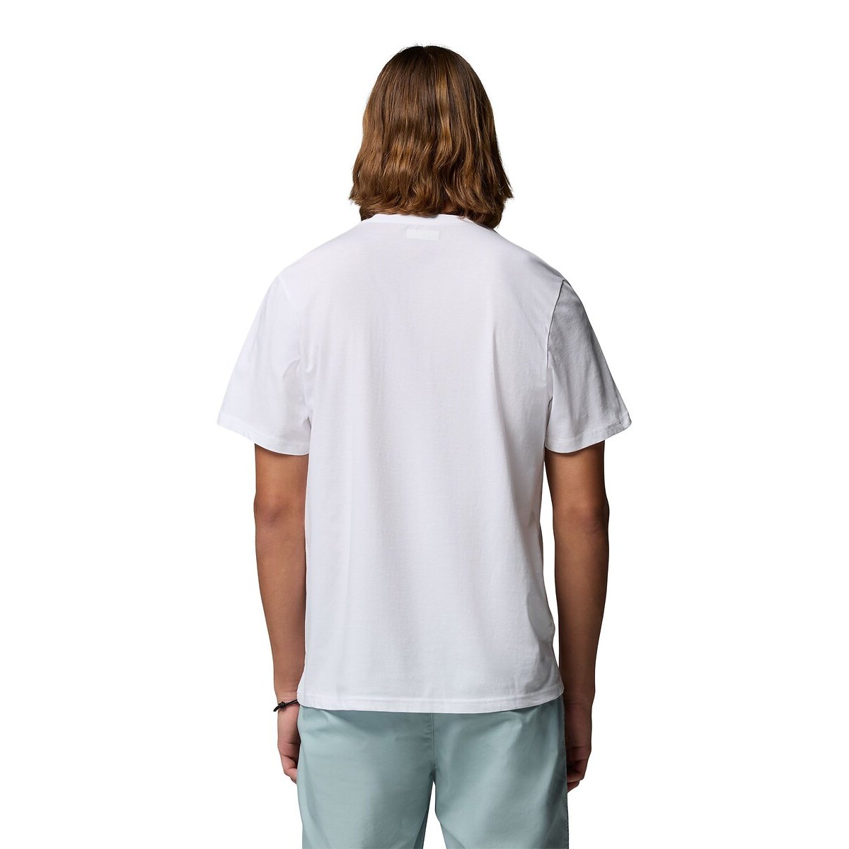 Essentiel Short Sleeve T-Shirt with Chest Logo white, COLUMBIA