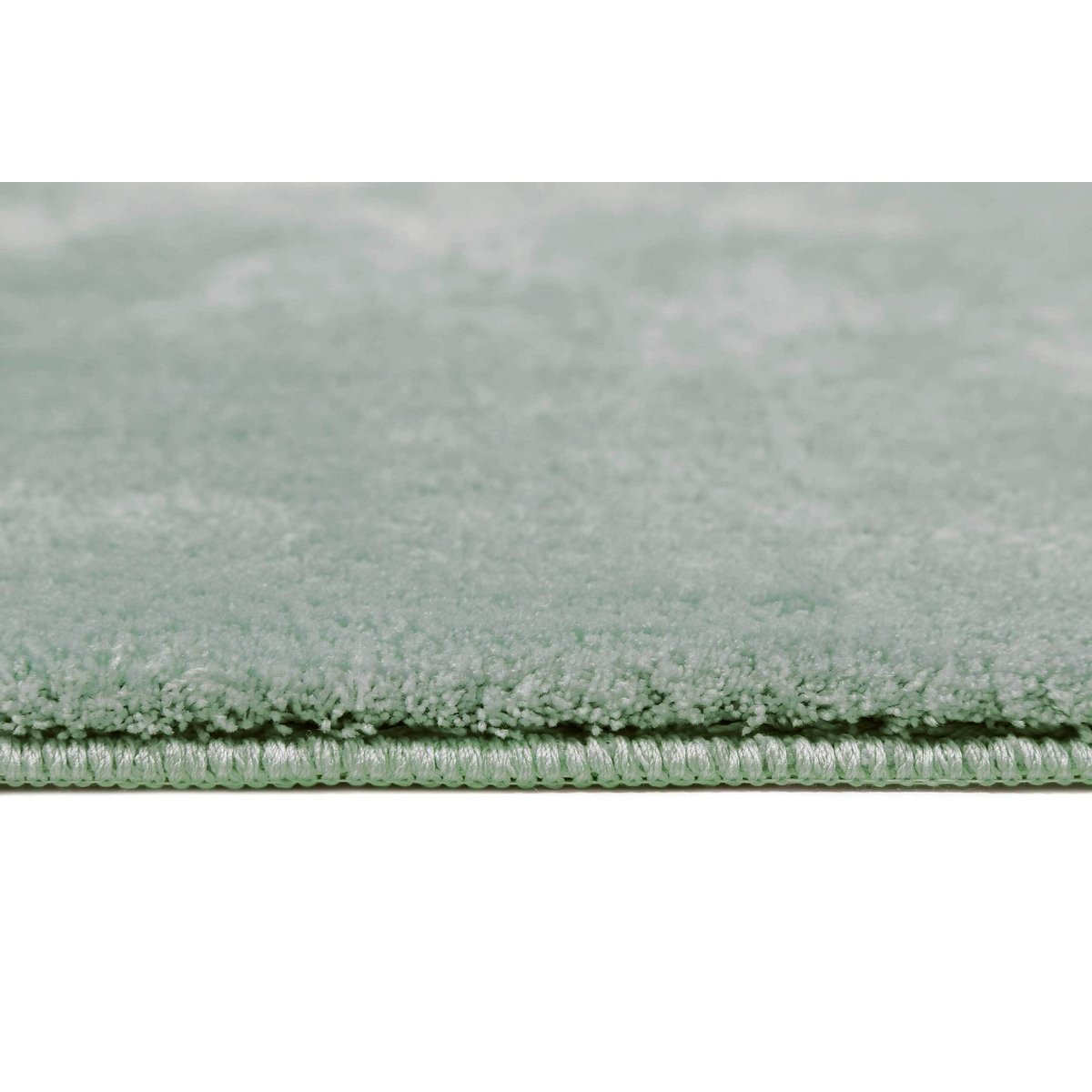 Tapis de bain doux, uni, anti-déparant , JORIS vert menthe, WECON HOME