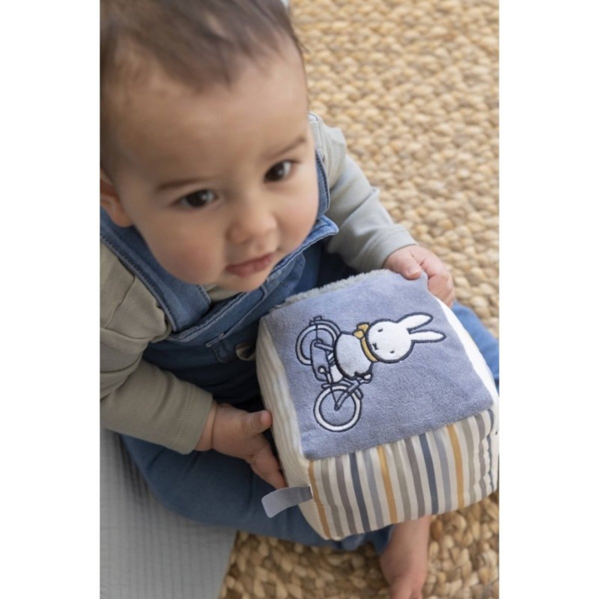 Cube d'activités 15cm - Miffy Fluffy Bleu-Vert bleu et vert, MIFFY