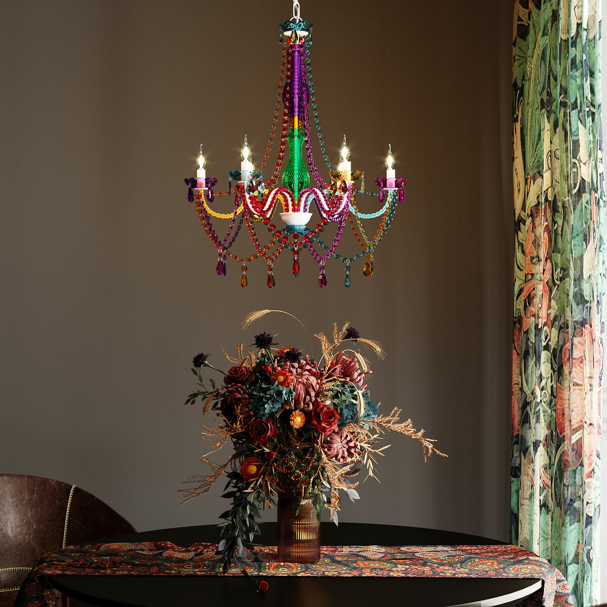 Pendant Lamp Starlight Rainbow 6-Branched multi-coloured, KARE DESIGN