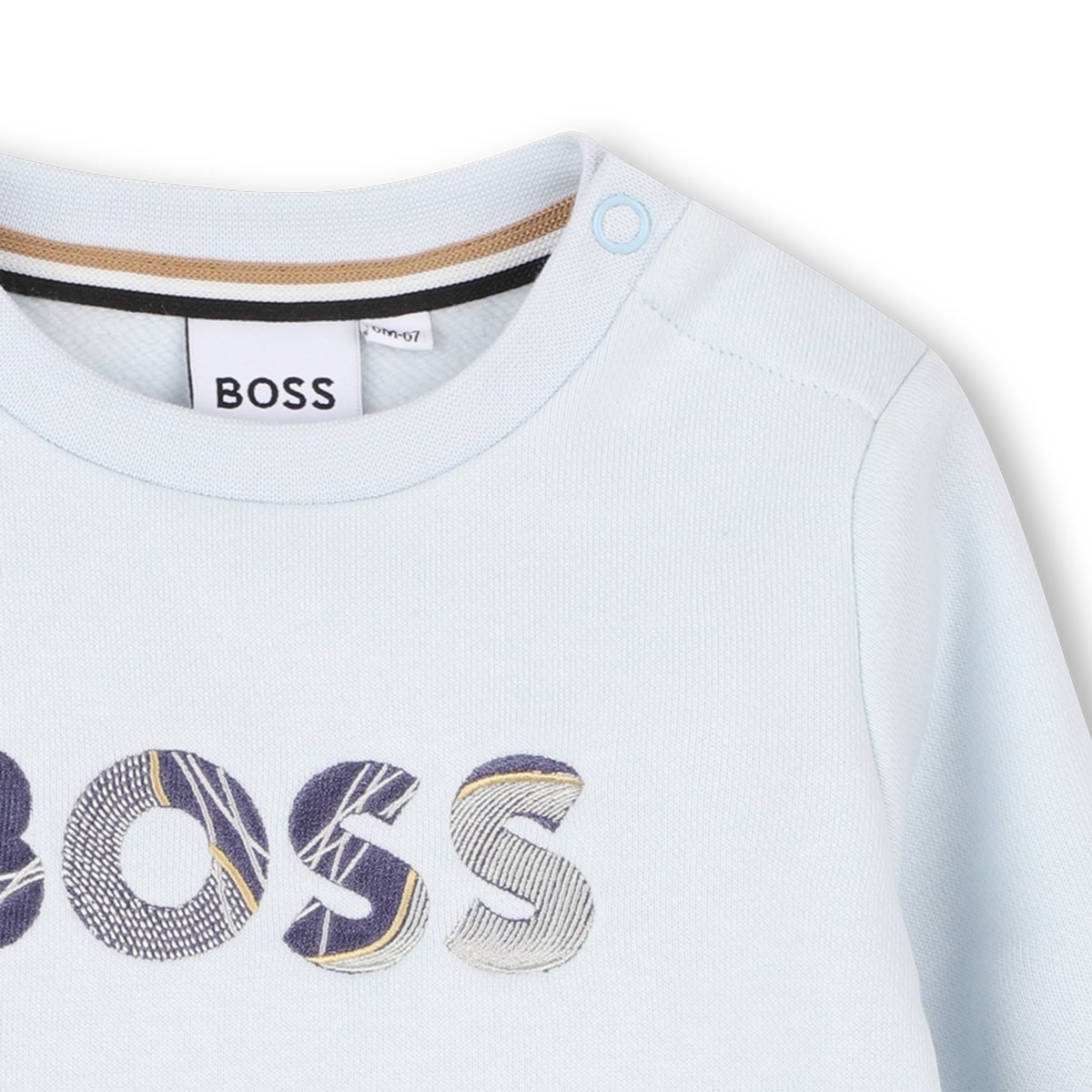 Pull à col rond bleuglacier, BOSS KIDSWEAR