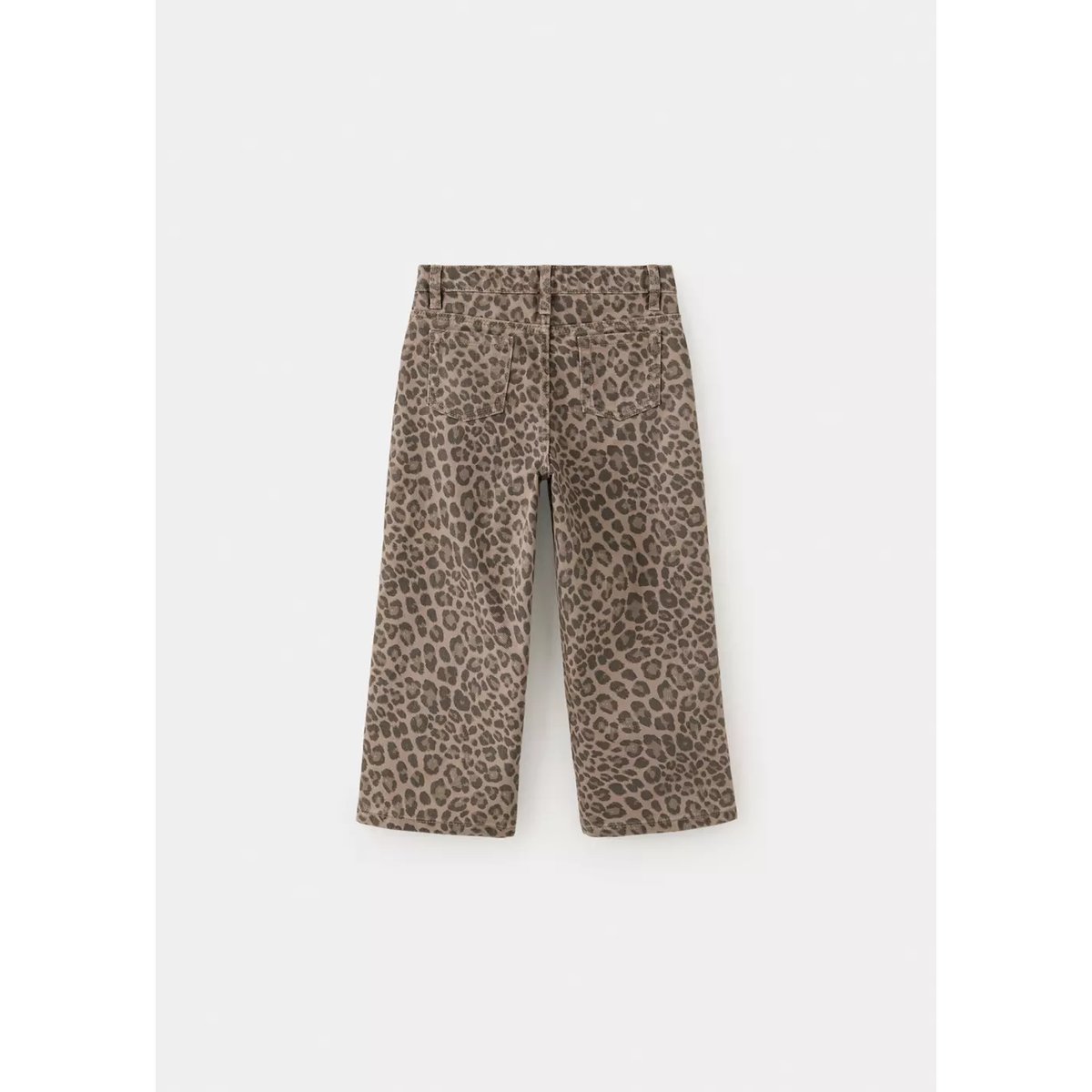 Jean droit léopard marron, MANGO BABY