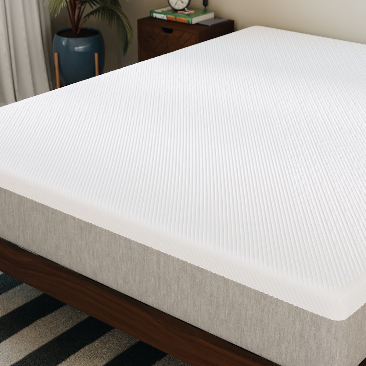 Matelas mousse Confort Premium blanc, SLOME