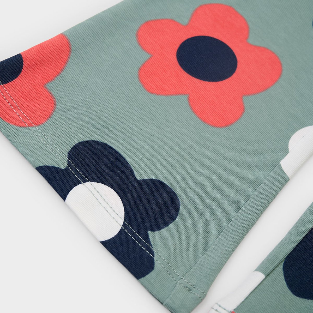 Legging fille imprimé fleurs vert, BOBOLI