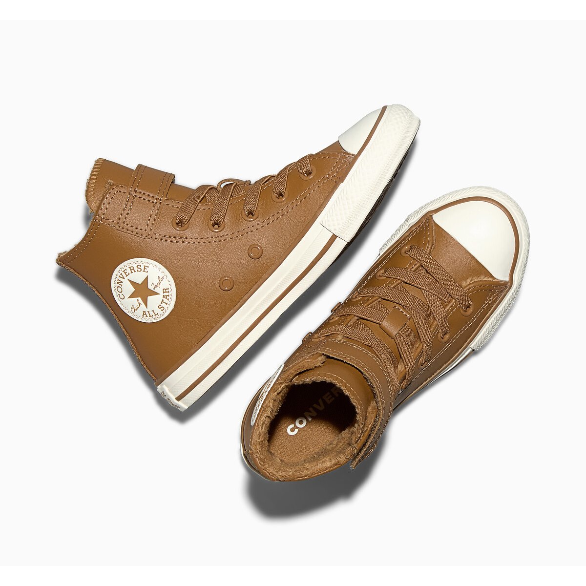 Baskets en cuir CHUCK TAYLOR ALL STAR 1V HI WEATHERIZED noisette, CONVERSE