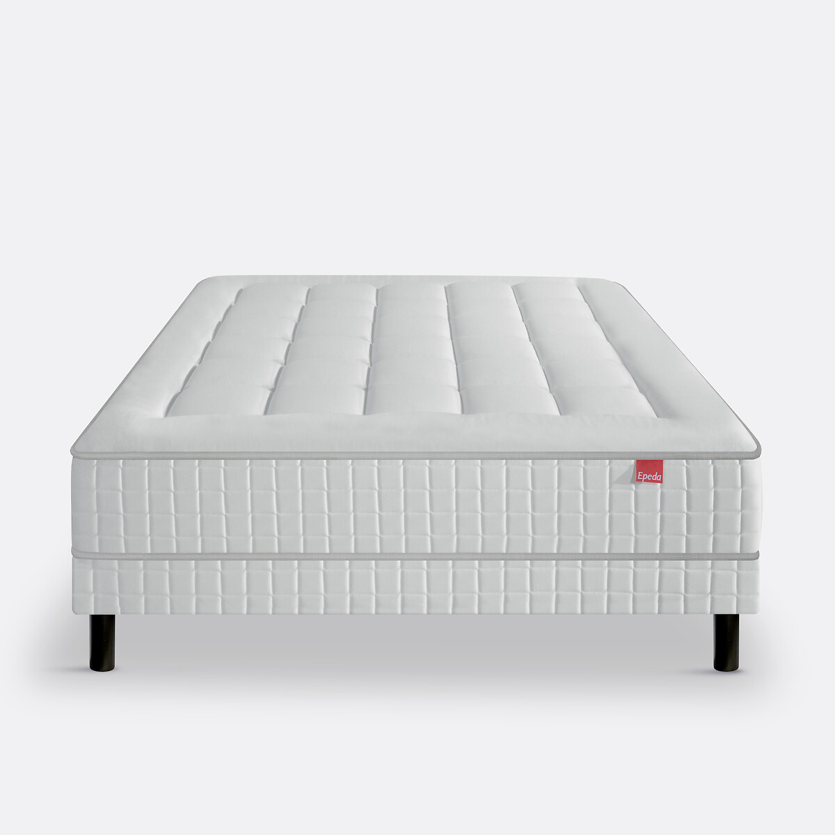 Ensemble matelas ressorts le Suprême + sommier ecru, EPEDA