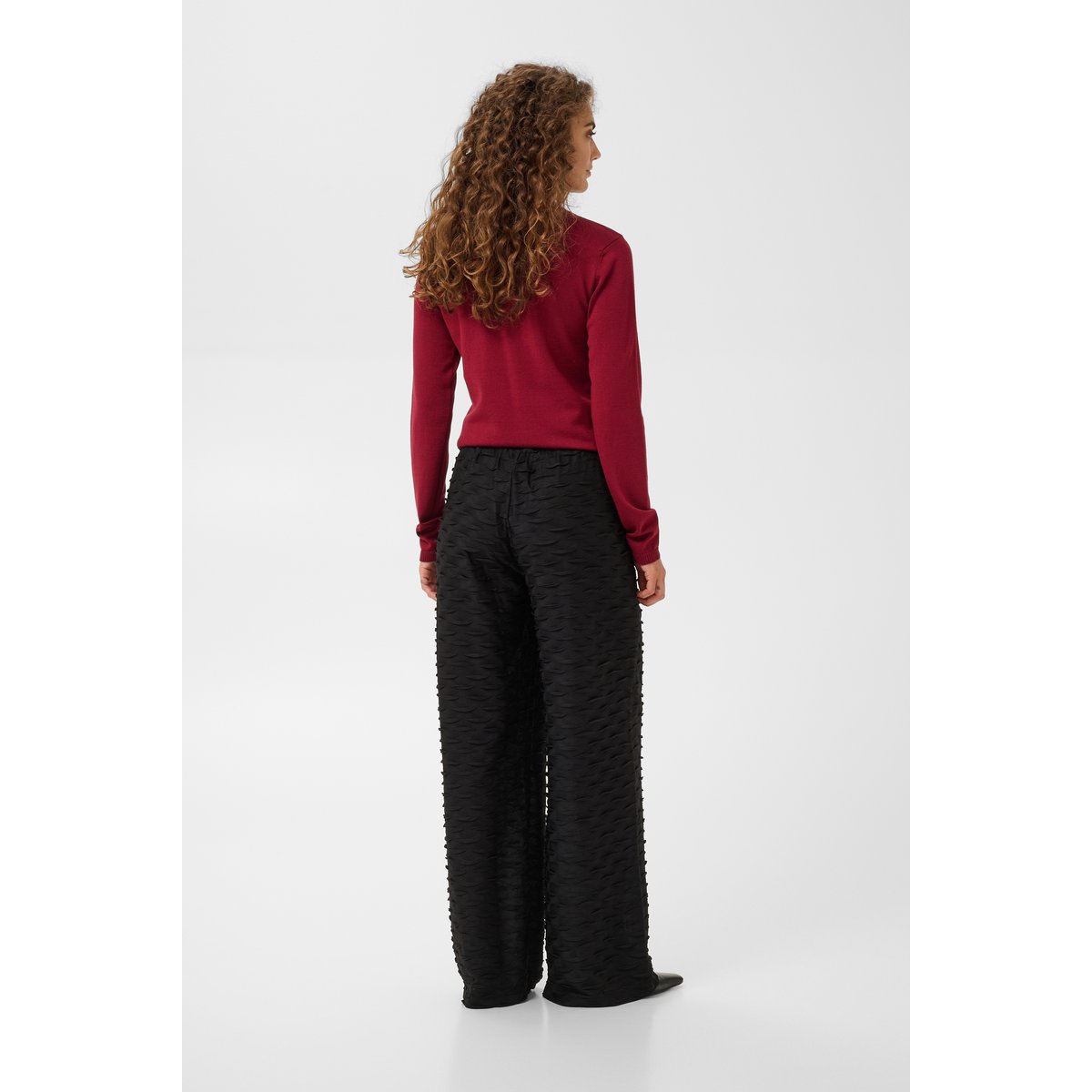 Pantalon décontracté noir black lurex, CULTURE