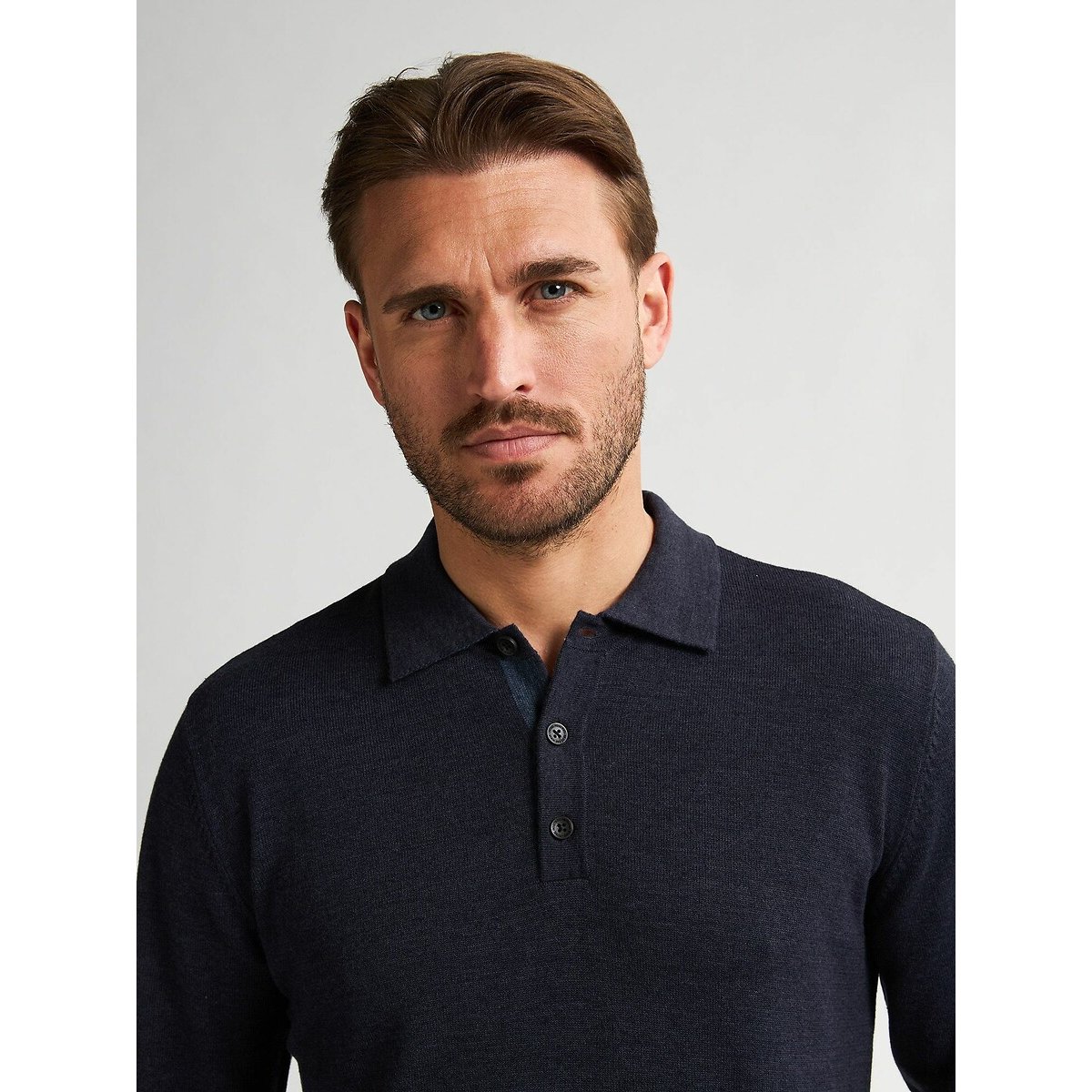 Polo Jumper navy blue, PETROL INDUSTRIES