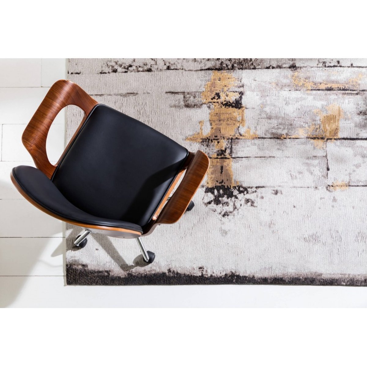 Tapis en coton, ABSTRACT gris, KARE DESIGN