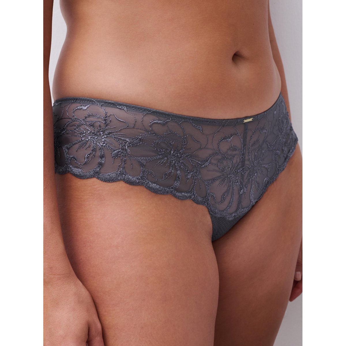 Shorty dégagé FLEURS fancy grey, CHANTELLE