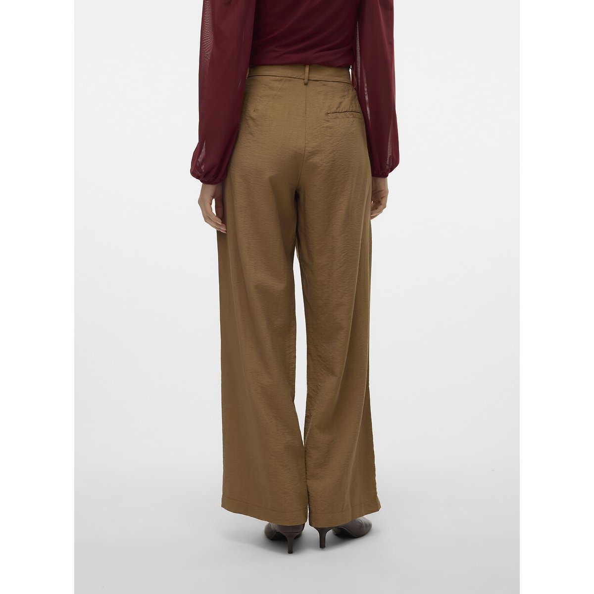 Wide Leg Trousers camel, VERO MODA