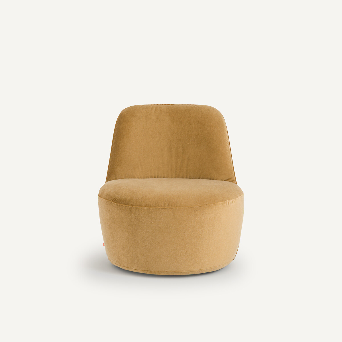Fauteuil pivotant velours de lin, ROSEBURY caramel, AM.PM X EMMANUEL GALLINA