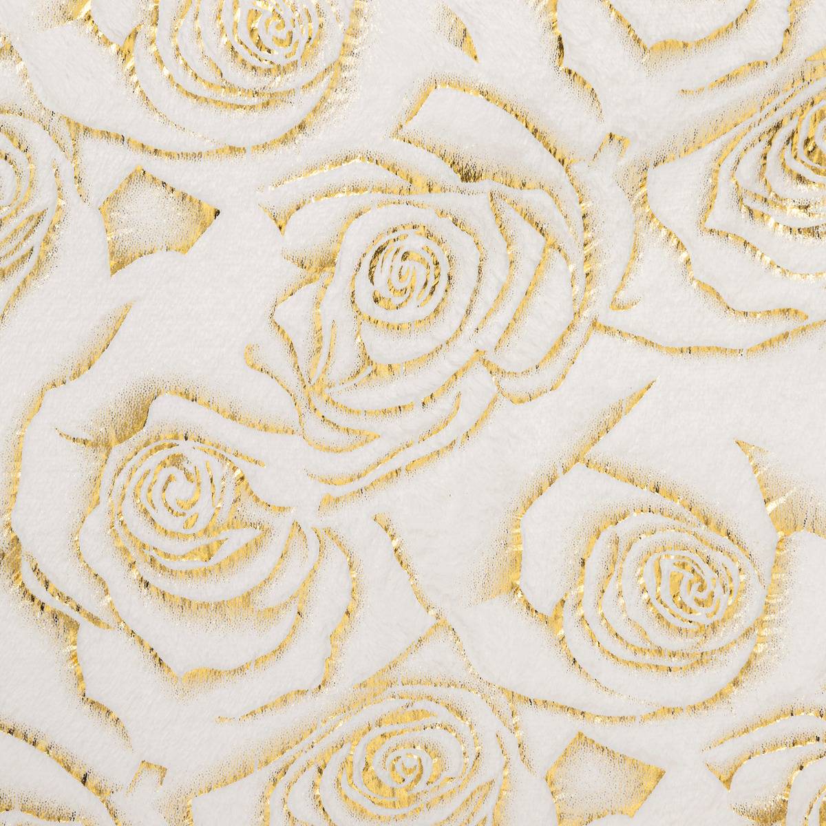 Plaid perle de rose 130x180 blanc, ATMOSPHERA