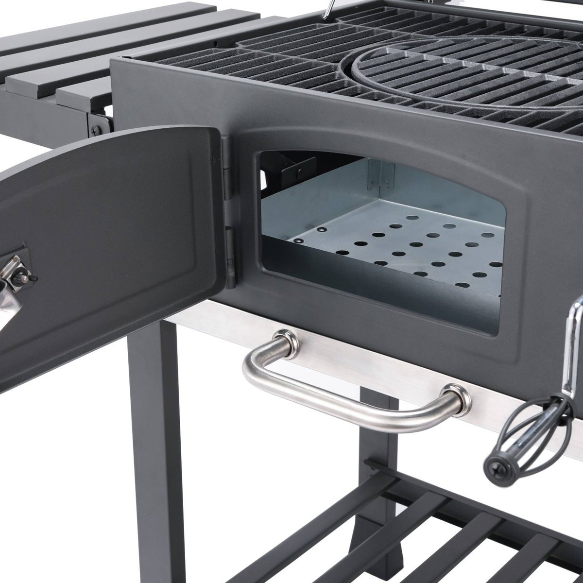 Barbecue Grill charbon avec housse BERNARD AVEC HOUSSE noir, SWEEEK