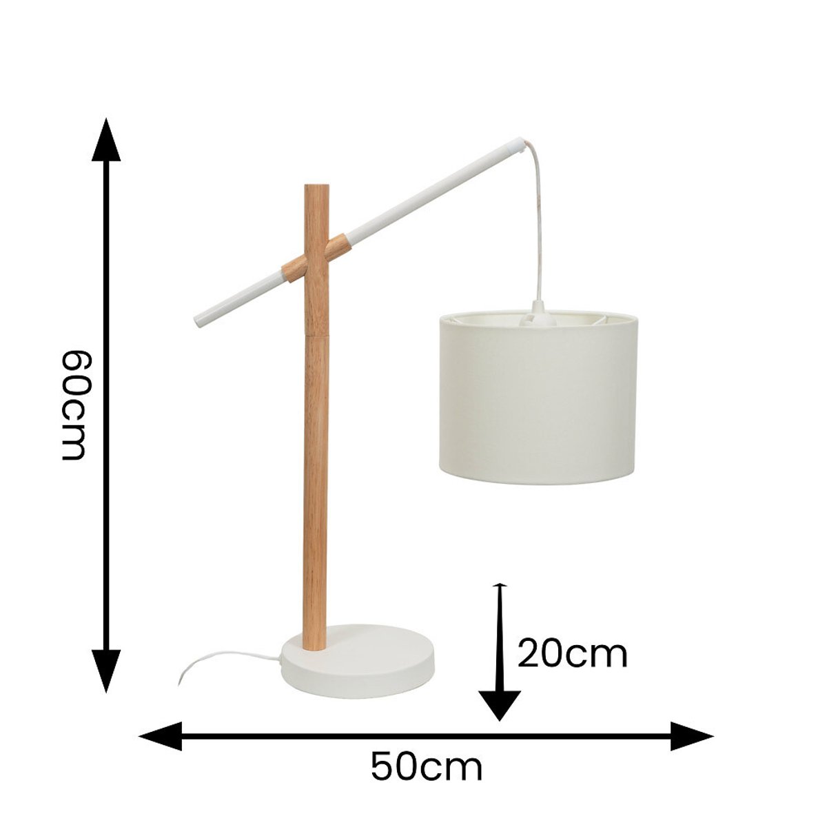 Adrina Wooden Arch Table Lamp natural, SO'HOME