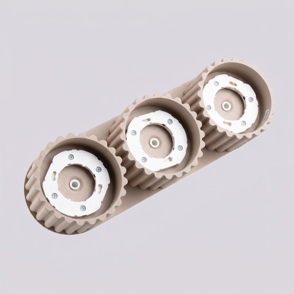 Plafonnier Aluminium Taupe Gx53 3 AURA taupe, EDEN