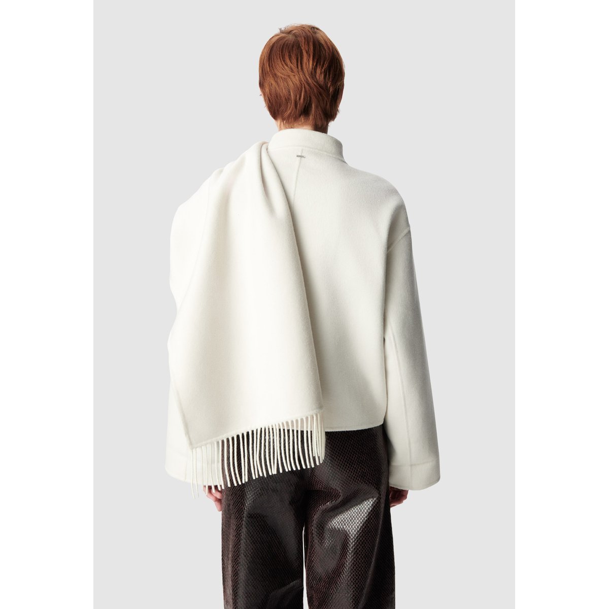 Manteau court double face off-white, IKKS