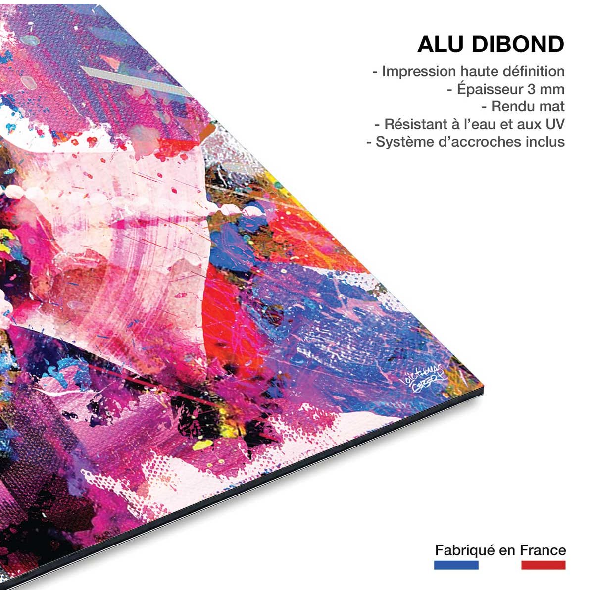Tableau Affiche illustration graffiti marilyn tableau alu dibond, HEXOA